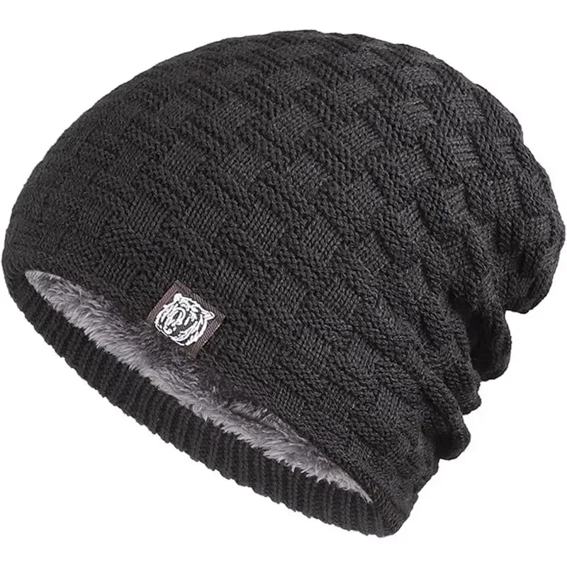 Cycling Gear To Keep You Warm - Mens Plush Lining Beanie Winter Hat