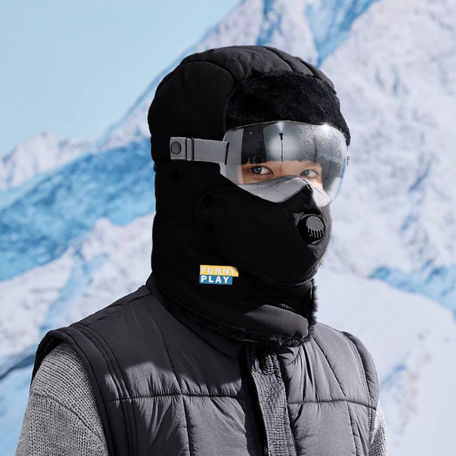 Cycling Gear For Cold Weather - Thermal Winter Hat Fleece Lined Thickened