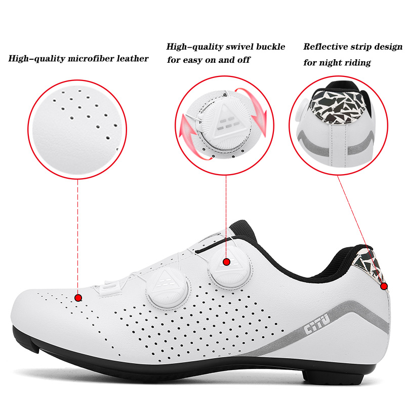 Speed Cycling Sneakers Road Bi - Road Bike Cleats 评论和价格
