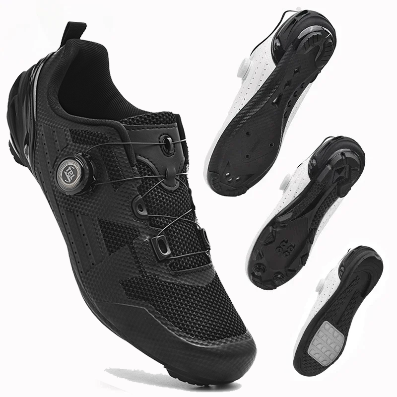 Road Cycling Shoes male Breath - Road Bike Cleats 评论和价格