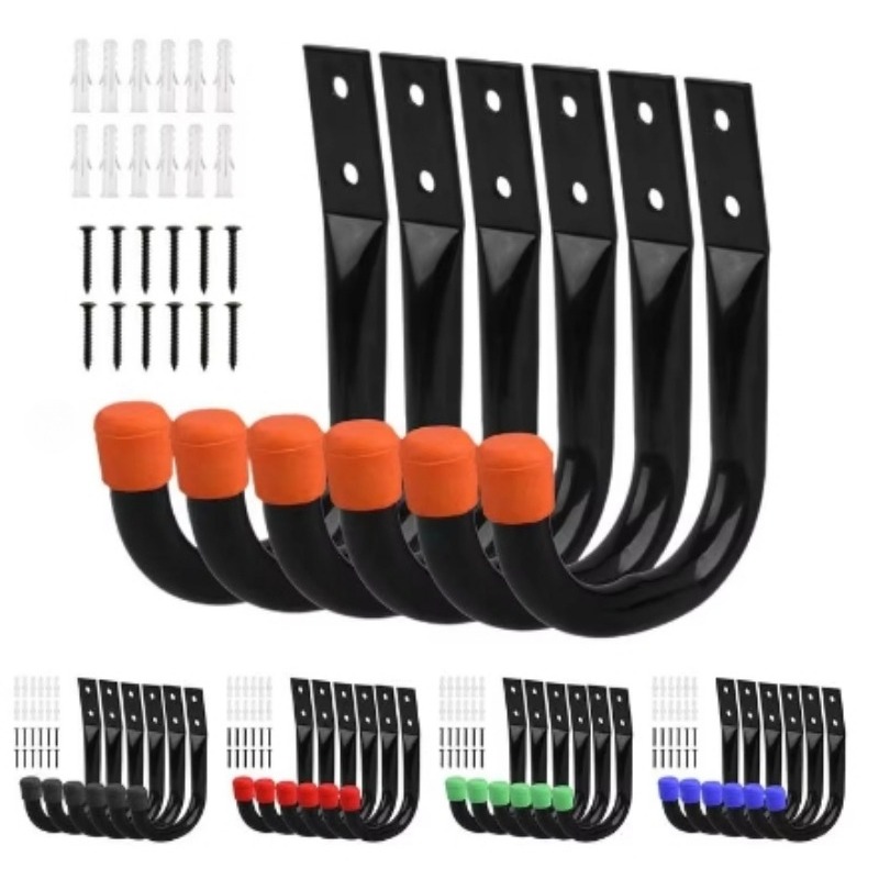 6PCS/Set Bike Wall Mount Hooks - Cycling Gear Wall Hanger 评论和价格