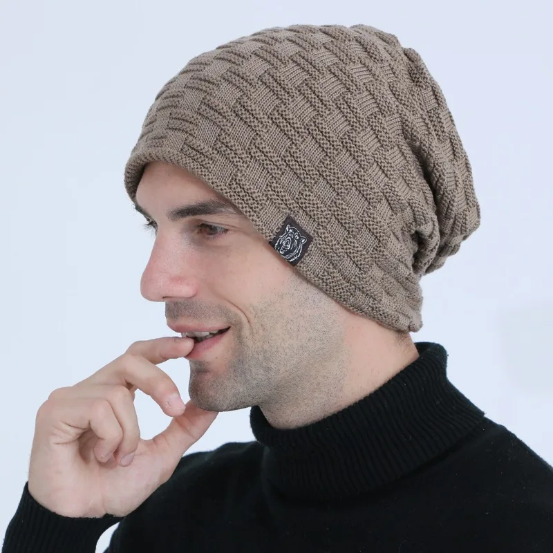 Mens Plush Lining Beanie Winte - Cycling Gear For Cold Weather 评论和价格