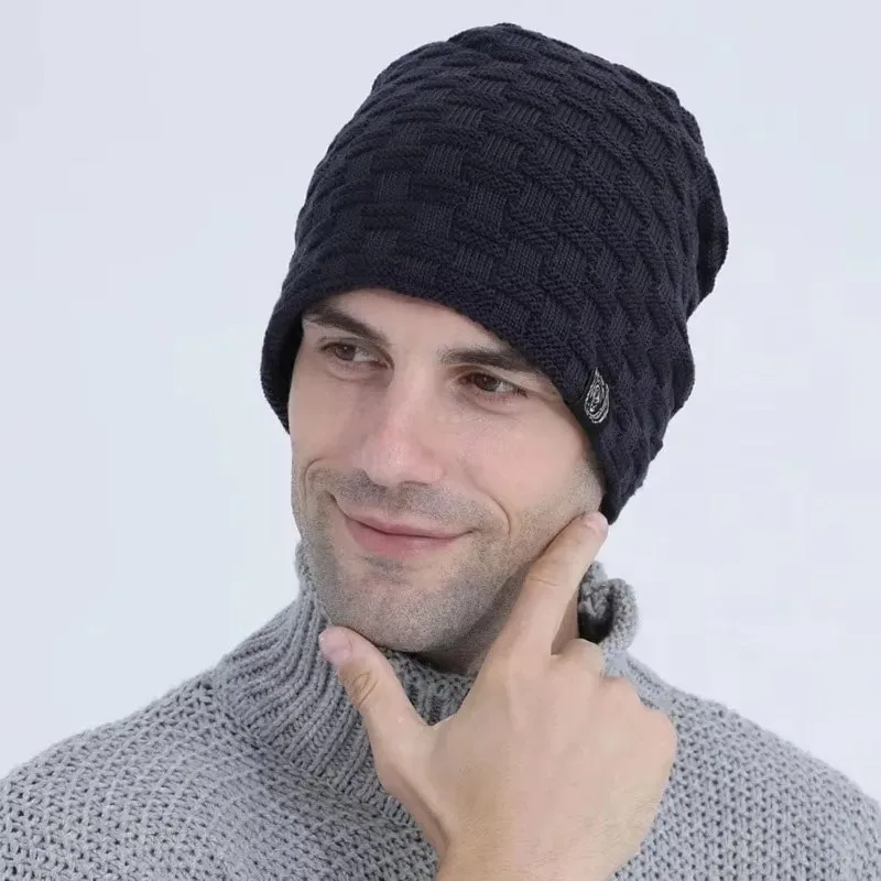 Mens Plush Lining Beanie Winte - Cycling Gear To Keep You Warm 评论和价格