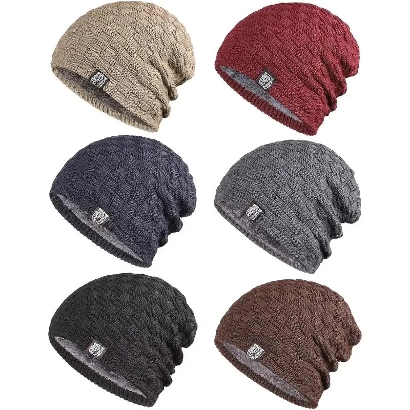 Mens Plush Lining Beanie Winte - Cycling Gear To Keep You Warm 评论和价格