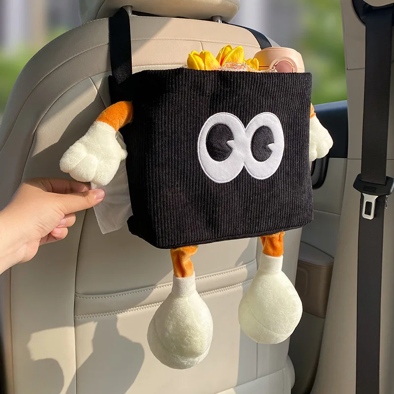 Car Trash Can Bin Cartoon Eye  - Water Bottle Holder 评论和价格
