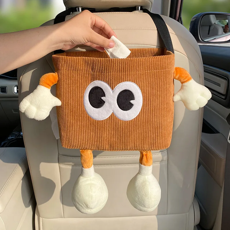 Car Trash Can Bin Cartoon Eye  - Water Bottle Holder 评论和价格