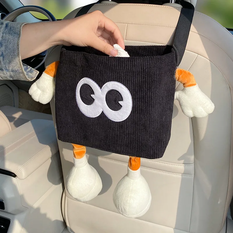 Car Trash Can Bin Cartoon Eye  - Water Bottle Holder 评论和价格