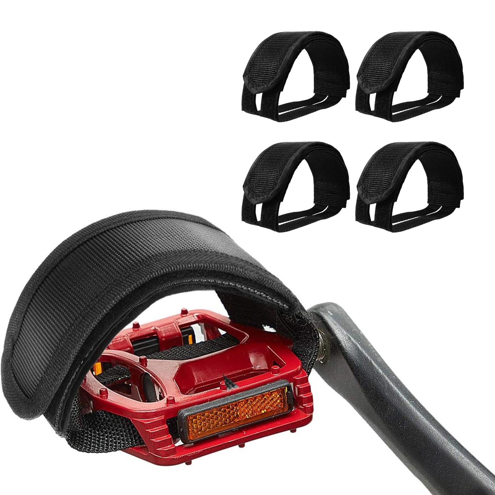4Pcs Bike Pedal Straps Anti Sl - Cycling Gear Black 评论和价格