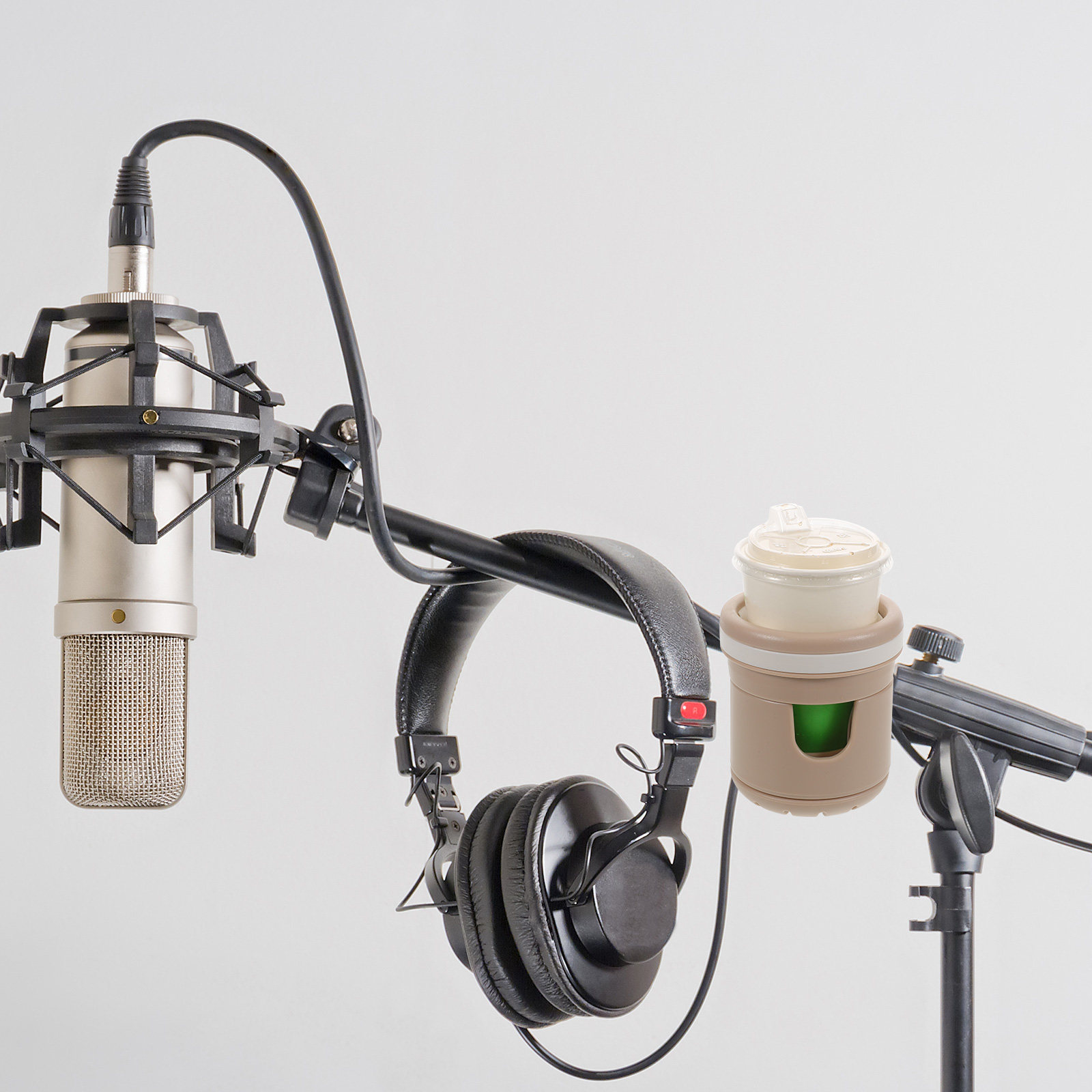 Mic Stand Cup Holder Adjustabl - Water Bottle Holder 评论和价格