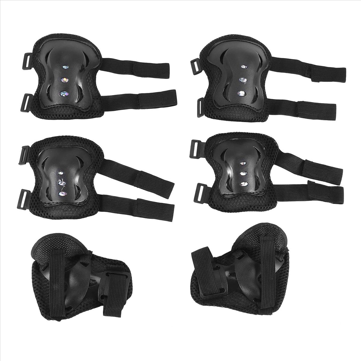 【black huodong】2X Knee Pad Elb - Cycling Gear Black 评论和价格