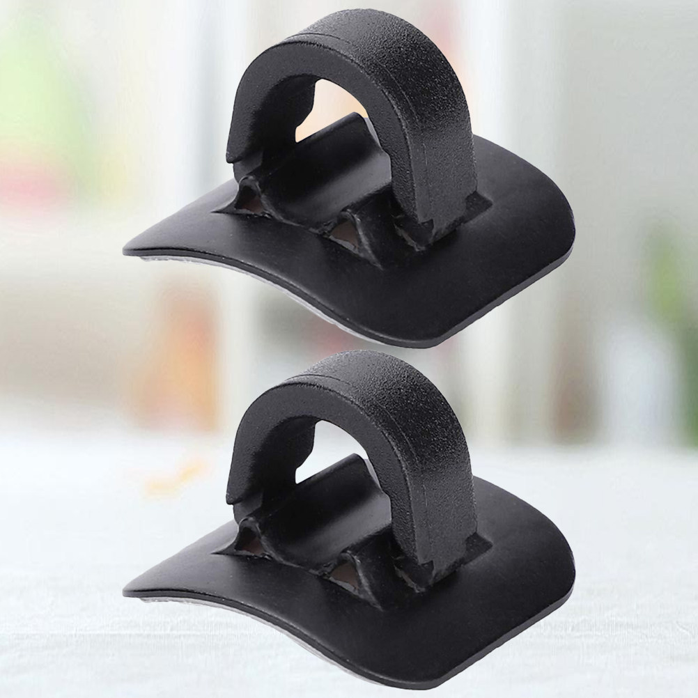 2Pcs Bike Cable Clip Black Alu - Cycling Gear Black 评论和价格