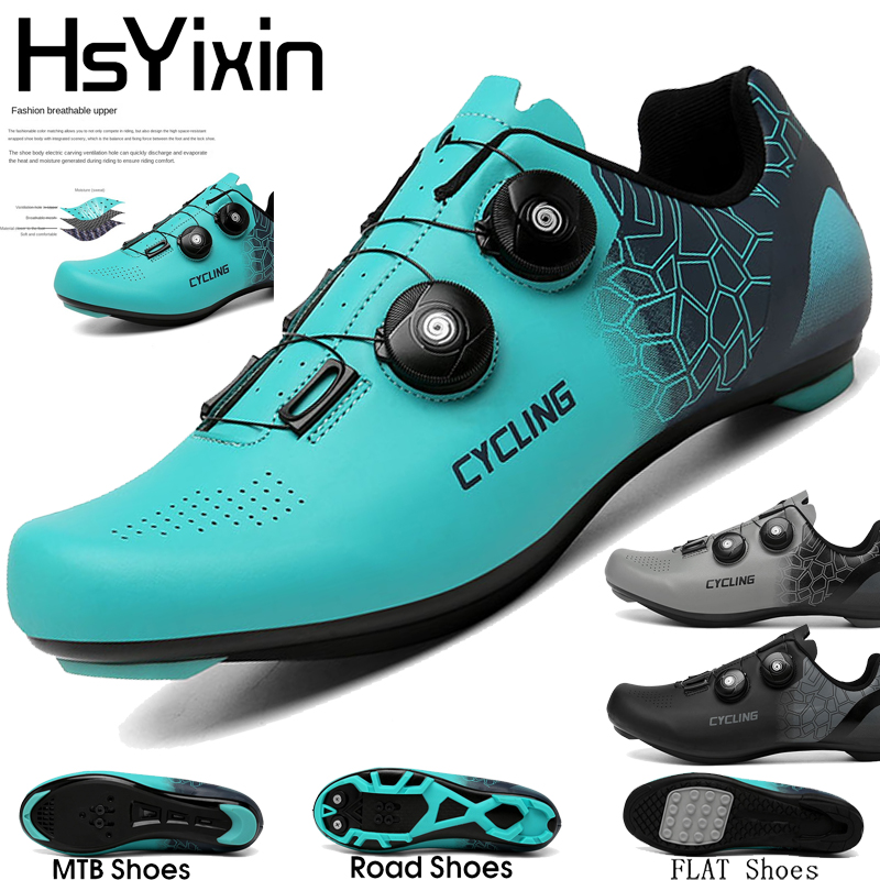 Cycling Shoes Men Breathable M - Road Bike Cleats 评论和价格