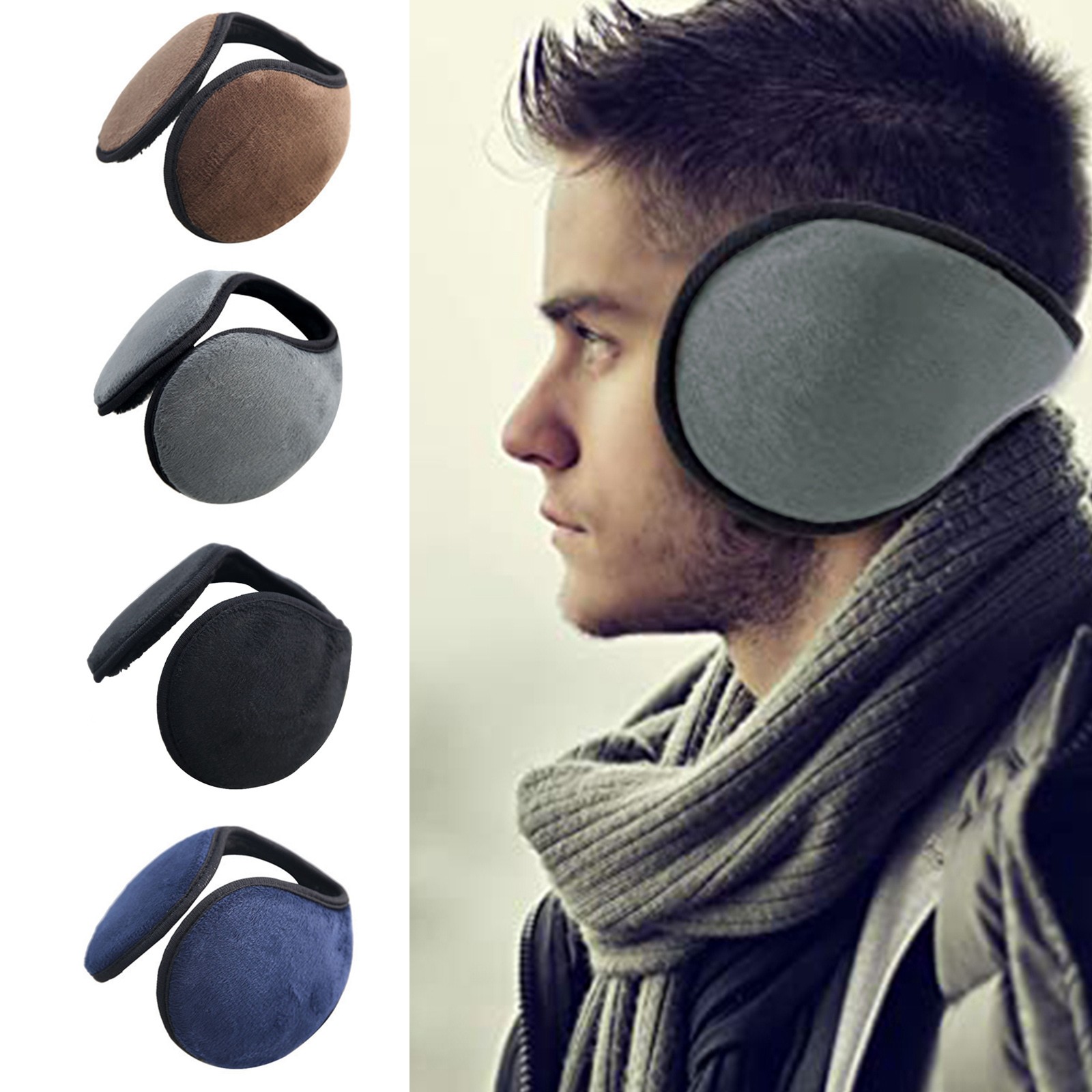 Winter Ear Muffs Warm Fleece F - Cycling Gear For Cold Weather 评论和价格