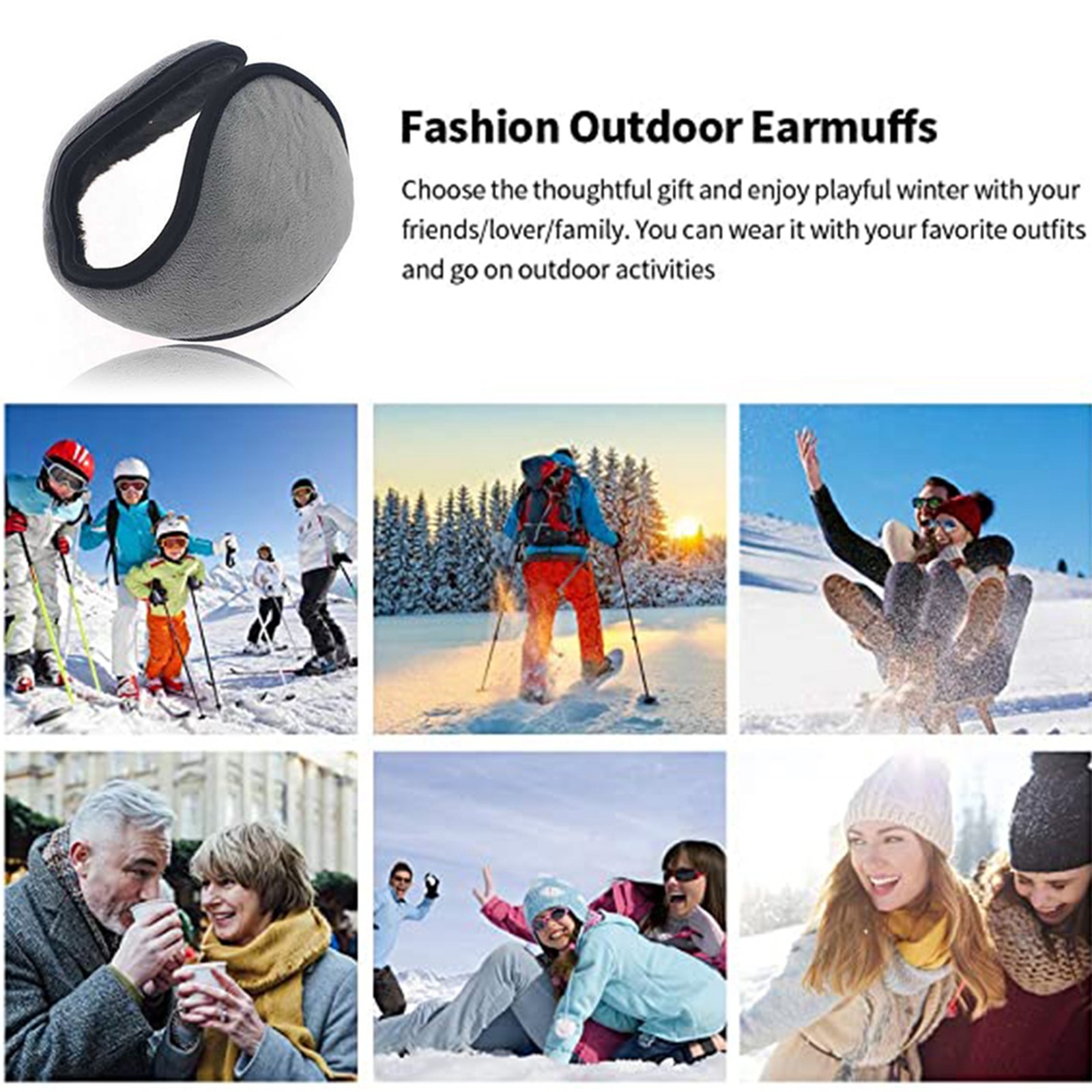 Winter Ear Muffs Warm Fleece F - Cycling Gear For Cold Weather 评论和价格